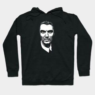 David Byrne greyscale Hoodie